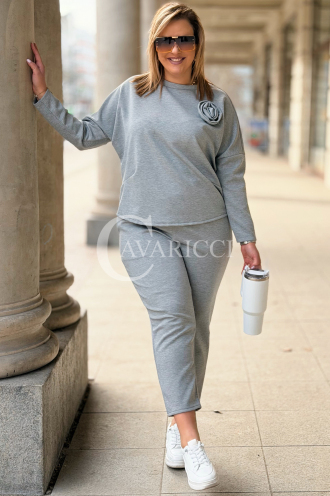 ROSALIA Sweatshirt in Grau – Große Größen | Cavaricci.de