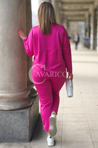 ROSALIA Sweatshirt in Fuchsia – Große Größen | Cavaricci.de
