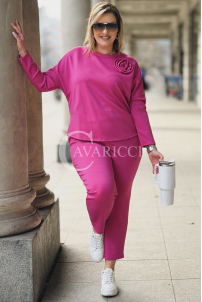 ROSALIA Sweatshirt in Fuchsia – Große Größen | Cavaricci.de