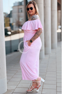 CALIENTE Kleid in Puderrosa – Große Größen | Cavaricci.de