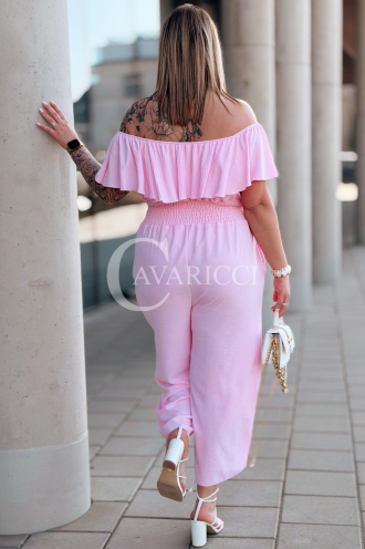 CALIENTE Kleid in Puderrosa – Große Größen | Cavaricci.de