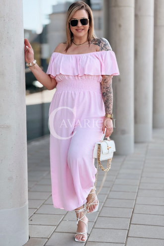 CALIENTE Kleid in Puderrosa – Große Größen | Cavaricci.de