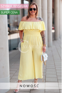 CALIENTE Kleid in Gelb – Große Größen | Cavaricci.de
