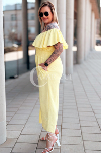 CALIENTE Kleid in Gelb – Große Größen | Cavaricci.de