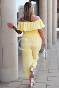 CALIENTE Kleid in Gelb – Große Größen | Cavaricci.de