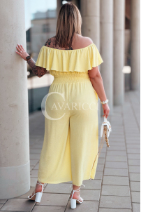 CALIENTE Kleid in Gelb – Große Größen | Cavaricci.de