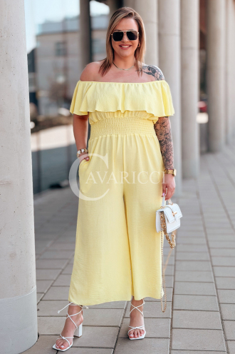 CALIENTE Kleid in Gelb – Große Größen | Cavaricci.de