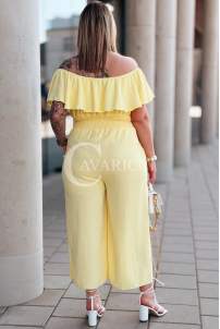 CALIENTE Kleid in Gelb – Große Größen | Cavaricci.de