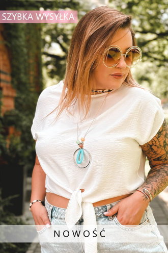 LINDA Bluse in Weiß – Große Größen | Cavaricci.de