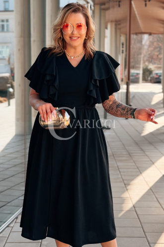 AURELIA Kleid in Schwarz – Große Größen | Cavaricci.de