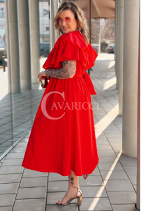 AURELIA Kleid in Rot – Große Größen | Cavaricci.de