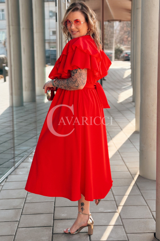 AURELIA Kleid in Rot – Große Größen | Cavaricci.de
