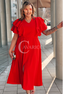 AURELIA Kleid in Rot – Große Größen | Cavaricci.de
