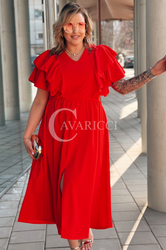 AURELIA Kleid in Rot – Große Größen | Cavaricci.de