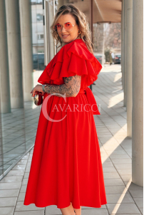 AURELIA Kleid in Rot – Große Größen | Cavaricci.de