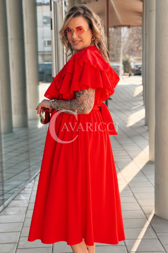 AURELIA Kleid in Rot – Große Größen | Cavaricci.de