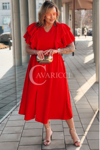 AURELIA Kleid in Rot – Große Größen | Cavaricci.de