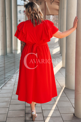 AURELIA Kleid in Rot – Große Größen | Cavaricci.de
