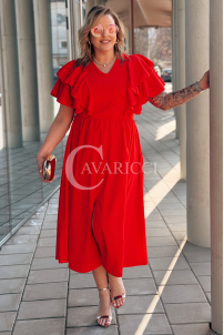 AURELIA Kleid in Rot – Große Größen | Cavaricci.de