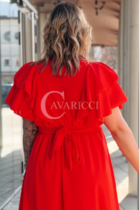 AURELIA Kleid in Rot – Große Größen | Cavaricci.de