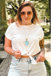 LINDA Bluse in Weiß – Große Größen | Cavaricci.de