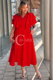 AURELIA Kleid in Rot – Große Größen | Cavaricci.de