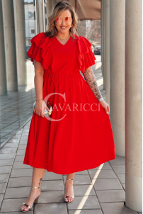 AURELIA Kleid in Rot – Große Größen | Cavaricci.de