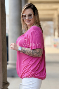BARACHIONA Bluse in Fuchsia – Große Größen | Cavaricci.de