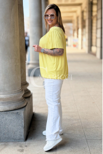 BARACHIONA Bluse in Gelb – Große Größen | Cavaricci.de