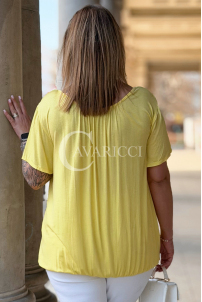 BARACHIONA Bluse in Gelb – Große Größen | Cavaricci.de
