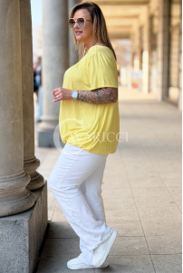 BARACHIONA Bluse in Gelb – Große Größen | Cavaricci.de