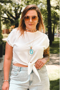 LINDA Bluse in Weiß – Große Größen | Cavaricci.de