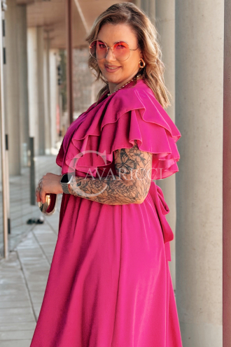 AURELIA Kleid in Fuchsia – Große Größen | Cavaricci.de