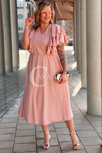 AURELIA Kleid in Puderrosa – Große Größen | Cavaricci.de