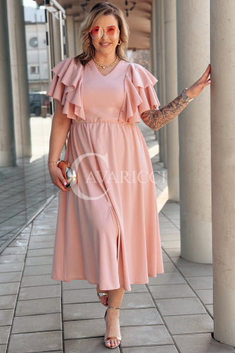 AURELIA Kleid in Puderrosa – Große Größen | Cavaricci.de