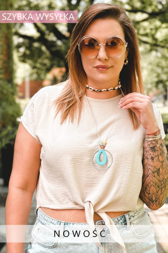 LINDA Bluse in Beige – Große Größen | Cavaricci.de