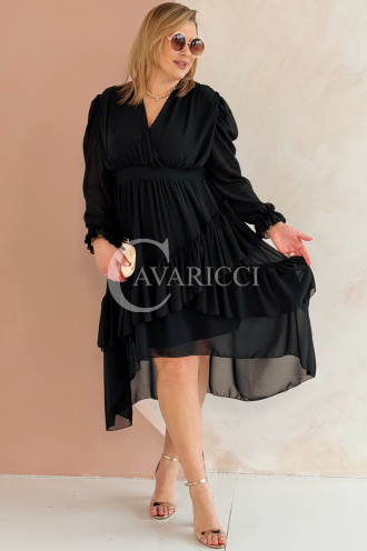 VIOLA Kleid in Schwarz – Große Größen | Cavaricci.de