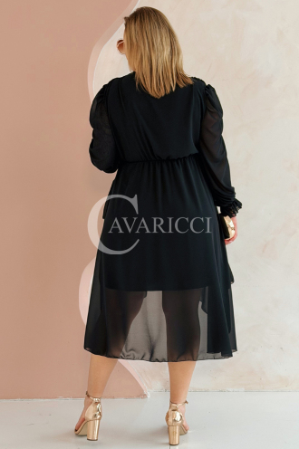 VIOLA Kleid in Schwarz – Große Größen | Cavaricci.de